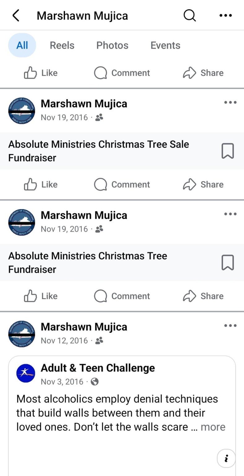 Marshawn Absolute Ministries fundraiser posts