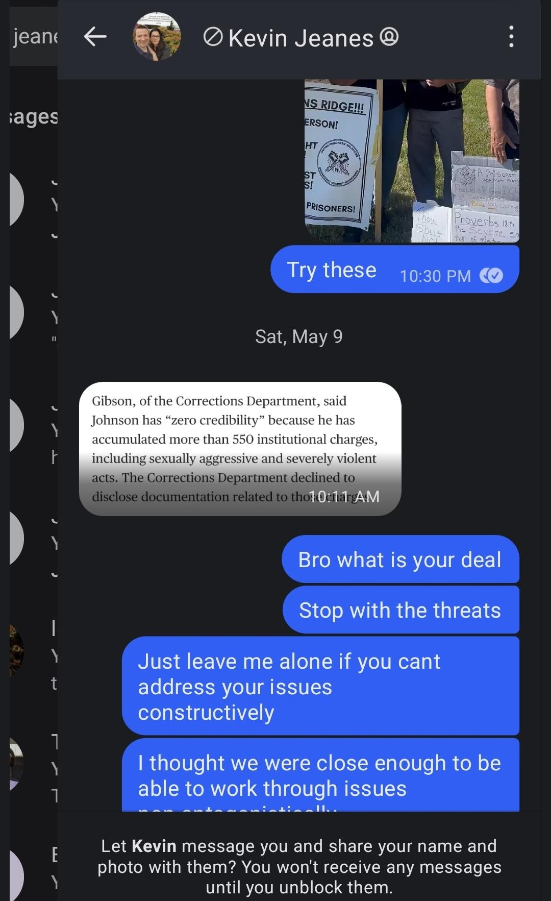 Jeanes sends Gibson quote directly and Evi demands boundary